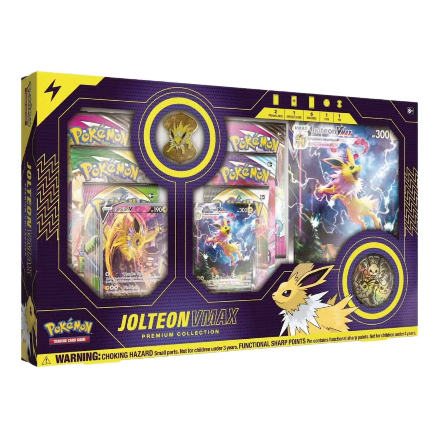 Pokemon TCG: Jolteon VMAX Premium Collection (Opened Live, Not Sealed)