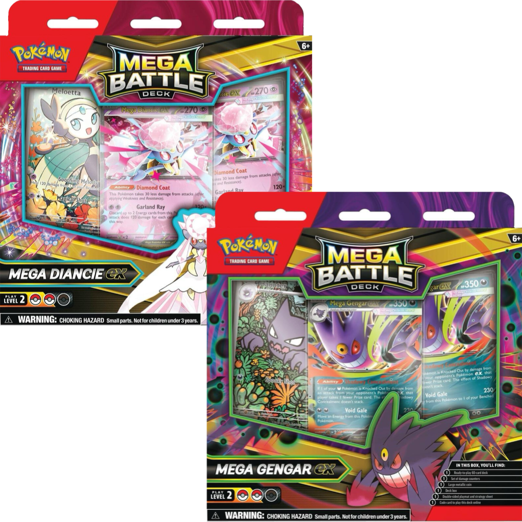 Pokemon TCG: Mega Battle Deck (Mega Gengar ex or Mega Diancie Ex)