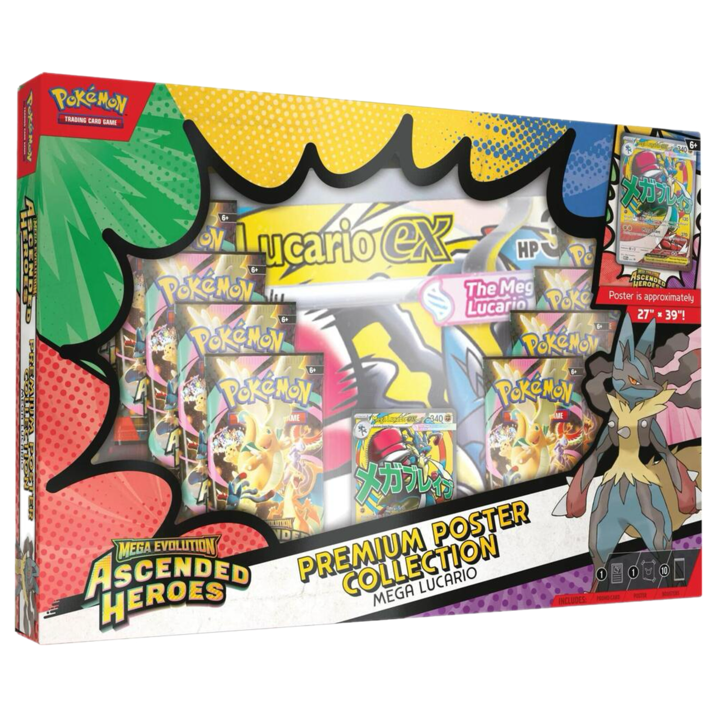 Pokemon TCG: Premium Poster Collection: Mega Gardevoir or Mega Lucario Ascended