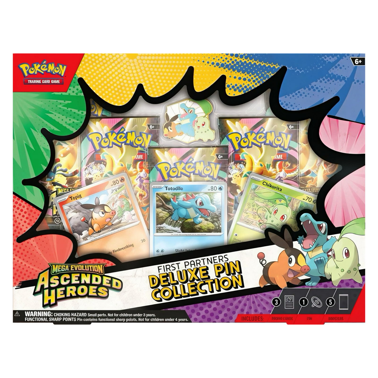 Pokemon TCG: Ascended Heroes First Partners Deluxe Pin Collection