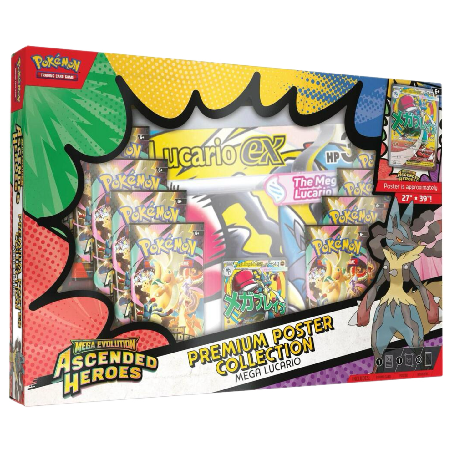 Pokemon TCG: Premium Poster Collection: Mega Gardevoir or Mega Lucario Ascended Heroes