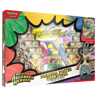 Pokemon TCG: Premium Poster Collection: Mega Gardevoir or Mega Lucario Ascended Heroes