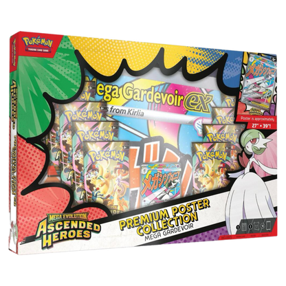 Pokemon TCG: Premium Poster Collection: Mega Gardevoir or Mega Lucario Ascended Heroes