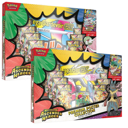 Pokemon TCG: Premium Poster Collection: Mega Gardevoir or Mega Lucario Ascended Heroes