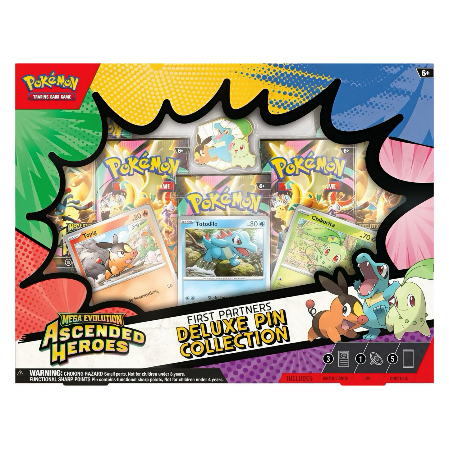Pokemon TCG: Ascended Heroes First Partners Deluxe Pin Collection