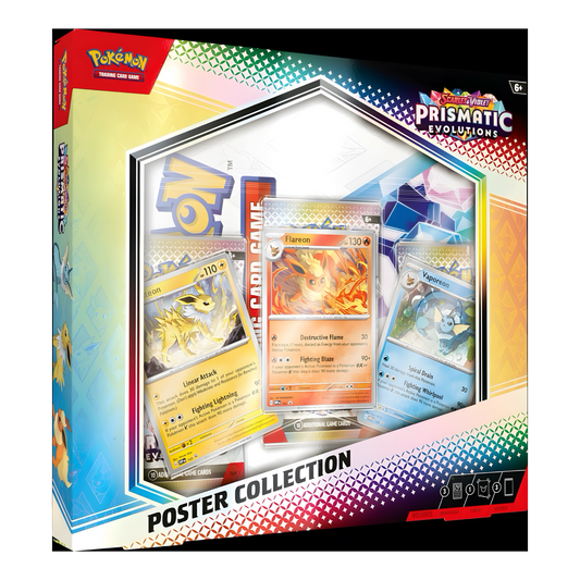 **PREORDER** Release date 1/17/2025 Pokemon TCG: Scarlet and Violet 8.5 Prismatic Evolutions Poster Collection