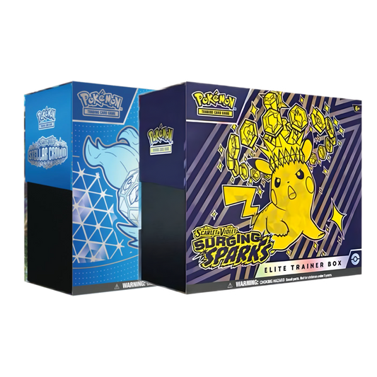 Pokemon TCG: ETB Scarlet and Violet Bundle Surging Sparks and Stellar Crown