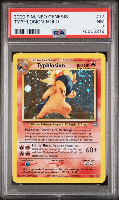 2000 POKEMON NEO GENESIS 17 TYPHLOSION-HOLO