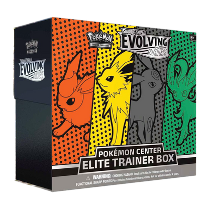Pokemon TCG: Evolving Skies Pokemon Center Elite Trainer Box [Jolteon/Flareon/Umbreon/Leafeon] (NOTE Small rips on front)