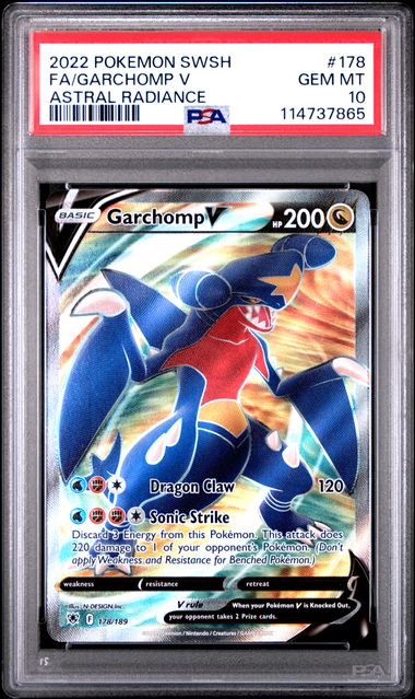 2022 POKEMON SWORD & SHIELD ASTRAL RADIANCE #178 FA/GARCHOMP V ASTRAL RADIANCE