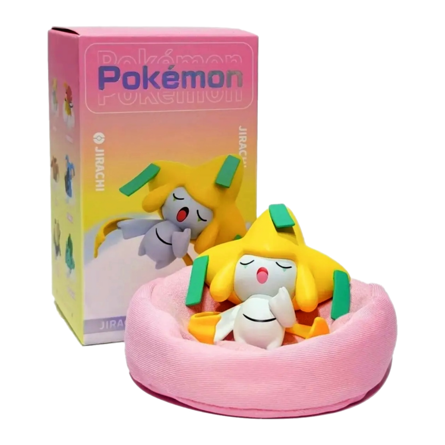 Pokemon Sleeping Figurine Featuring: Snorlax, Eevee, Pikachu, Komala, Bulbasaur, and Jirachi