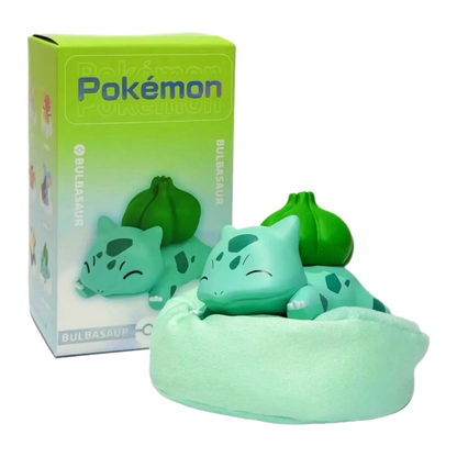 Pokemon Sleeping Figurine Featuring: Snorlax, Eevee, Pikachu, Komala, Bulbasaur, and Jirachi