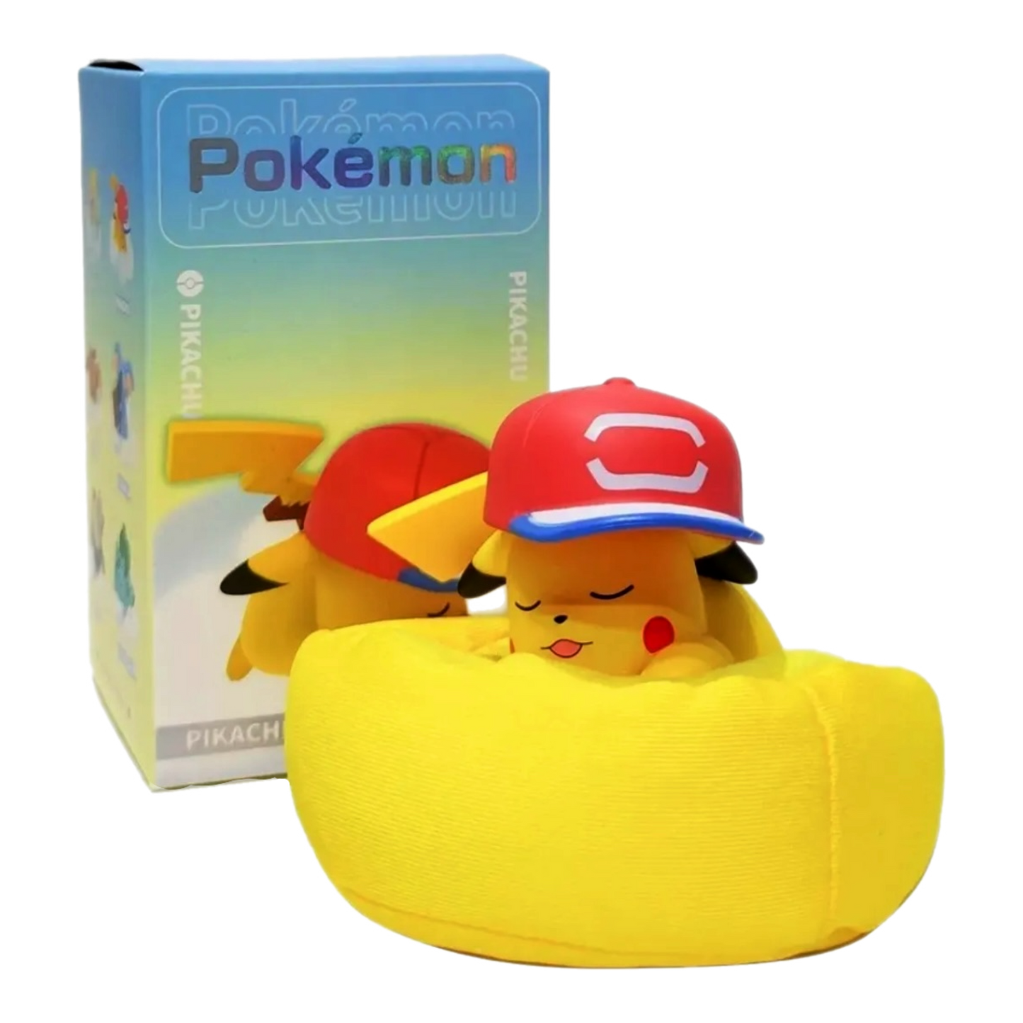 Pokemon Sleeping Figurine Featuring: Snorlax, Eevee, Pikachu, Komala, Bulbasaur, and Jirachi