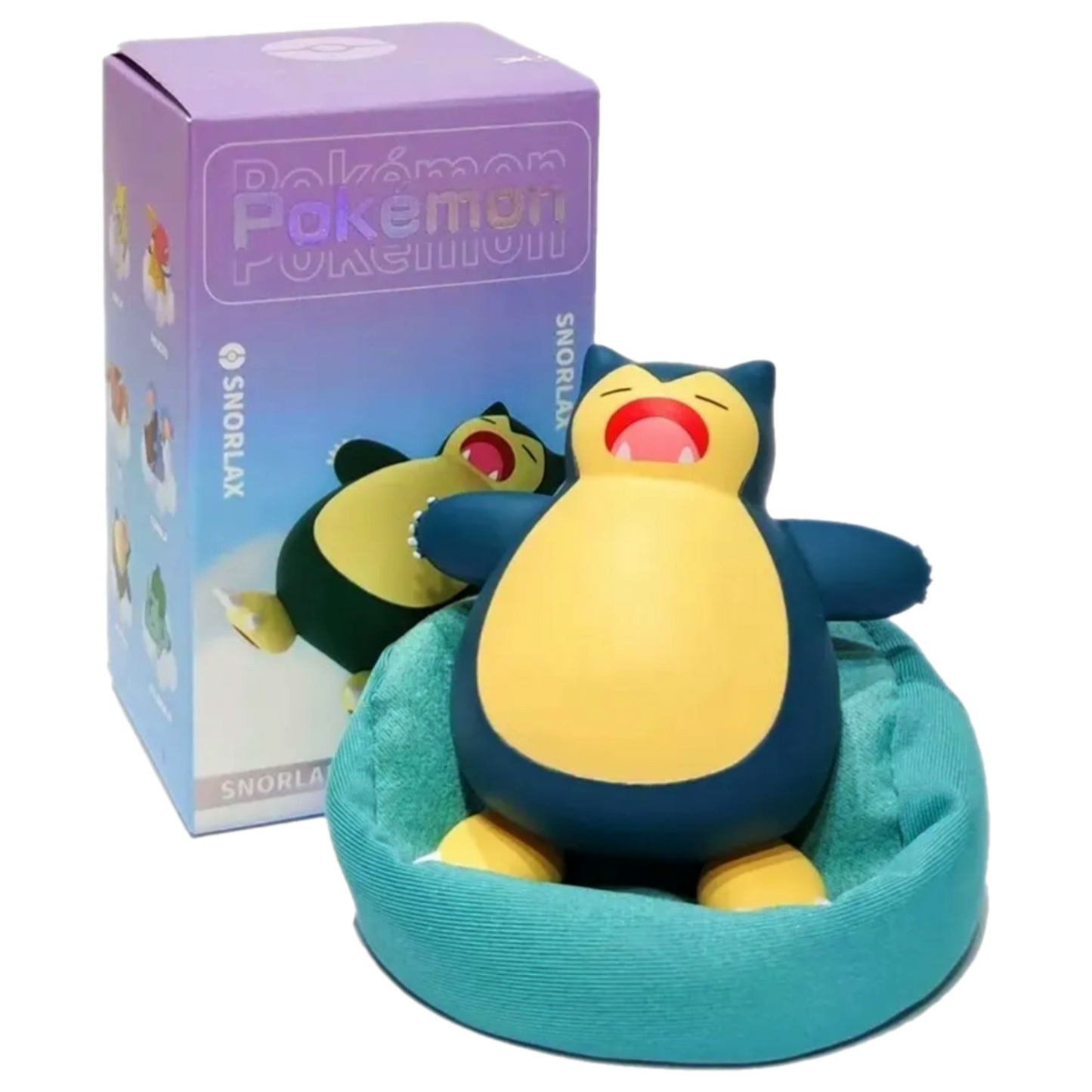 Pokemon Sleeping Figurine Featuring: Snorlax, Eevee, Pikachu, Komala, Bulbasaur, and Jirachi