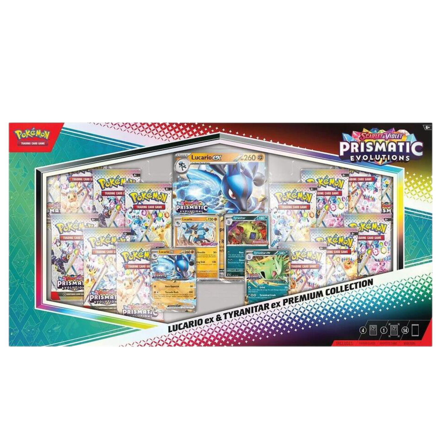 Pokemon TCG: Prismatic Evolutions Lucario ex & Tyranitar ex Premium Collection