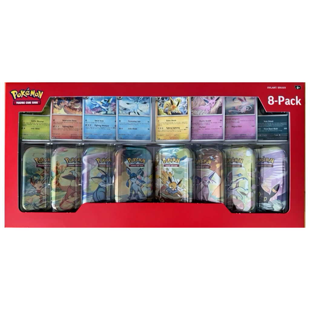 Pokemon TCG: Costco Prismatic Evolutions 8-Pack Mini Tins