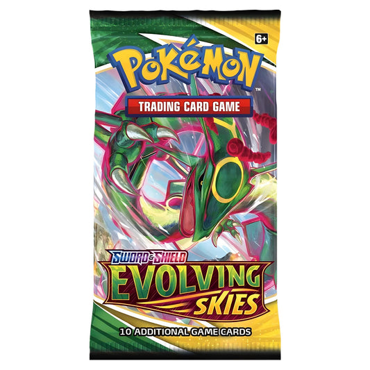 Pokemon TCG: Sword & Shield-Evolving Skies Booster Pack [10 Cards]